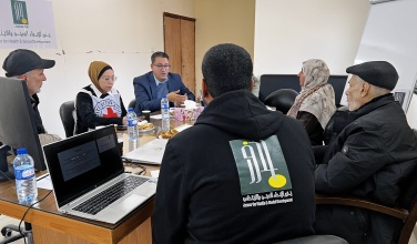 زيارة وفد الصليب الأحمر الدولي إلى مؤسسة جذور في غزة